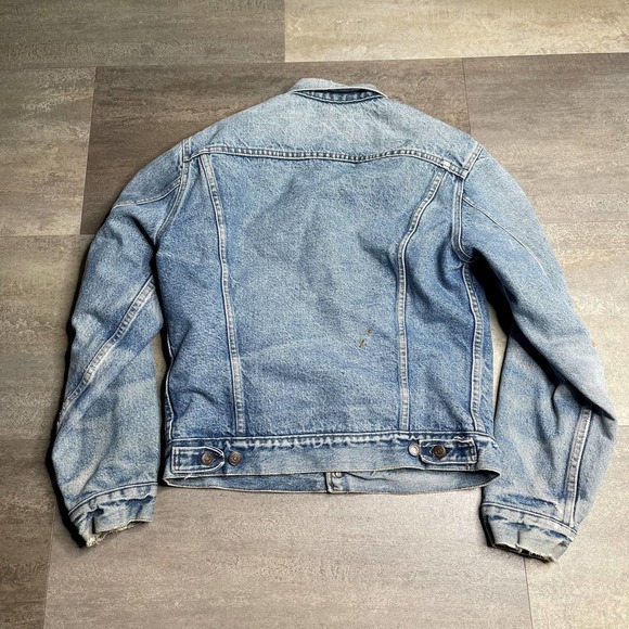 SOLD Levi's VTG Blanket Lined Trucker Jacket Small - Picture 2 of 4
